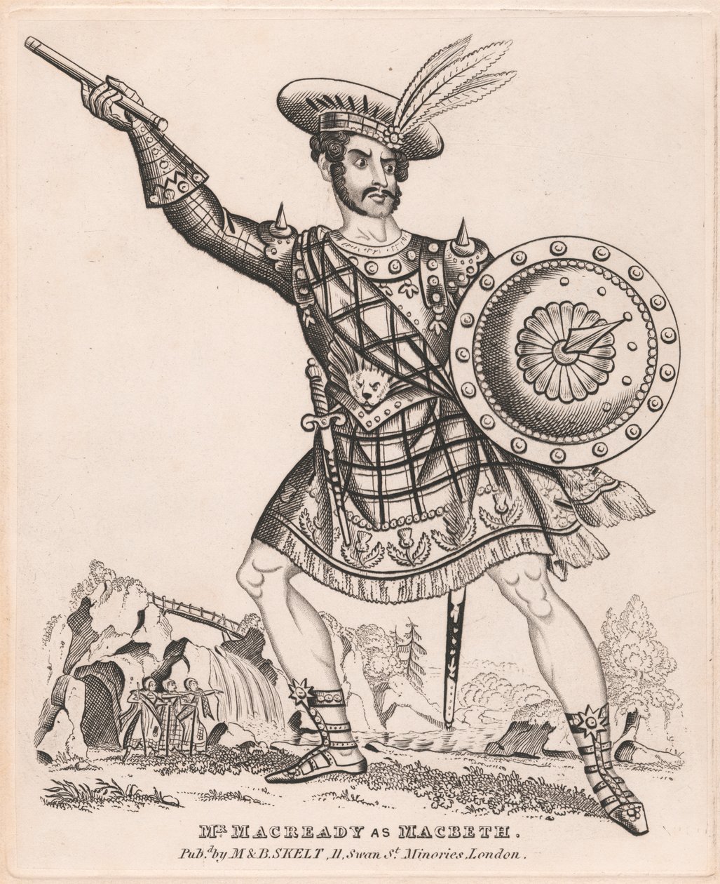 Sr. Macready como Macbeth de Unknown artist