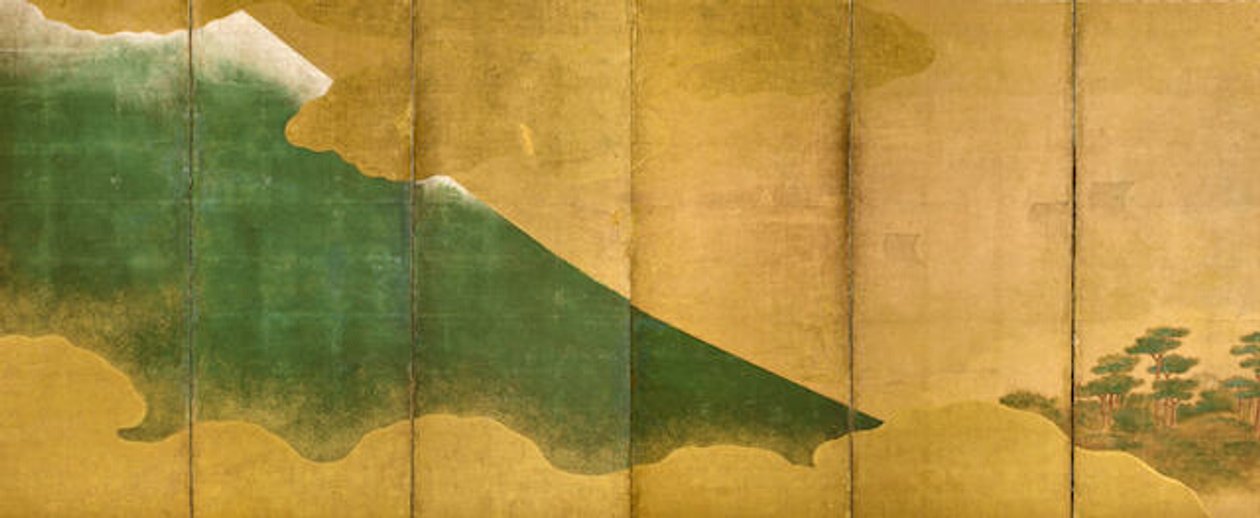 Planície de Musashino e Monte Fuji de Unknown artist