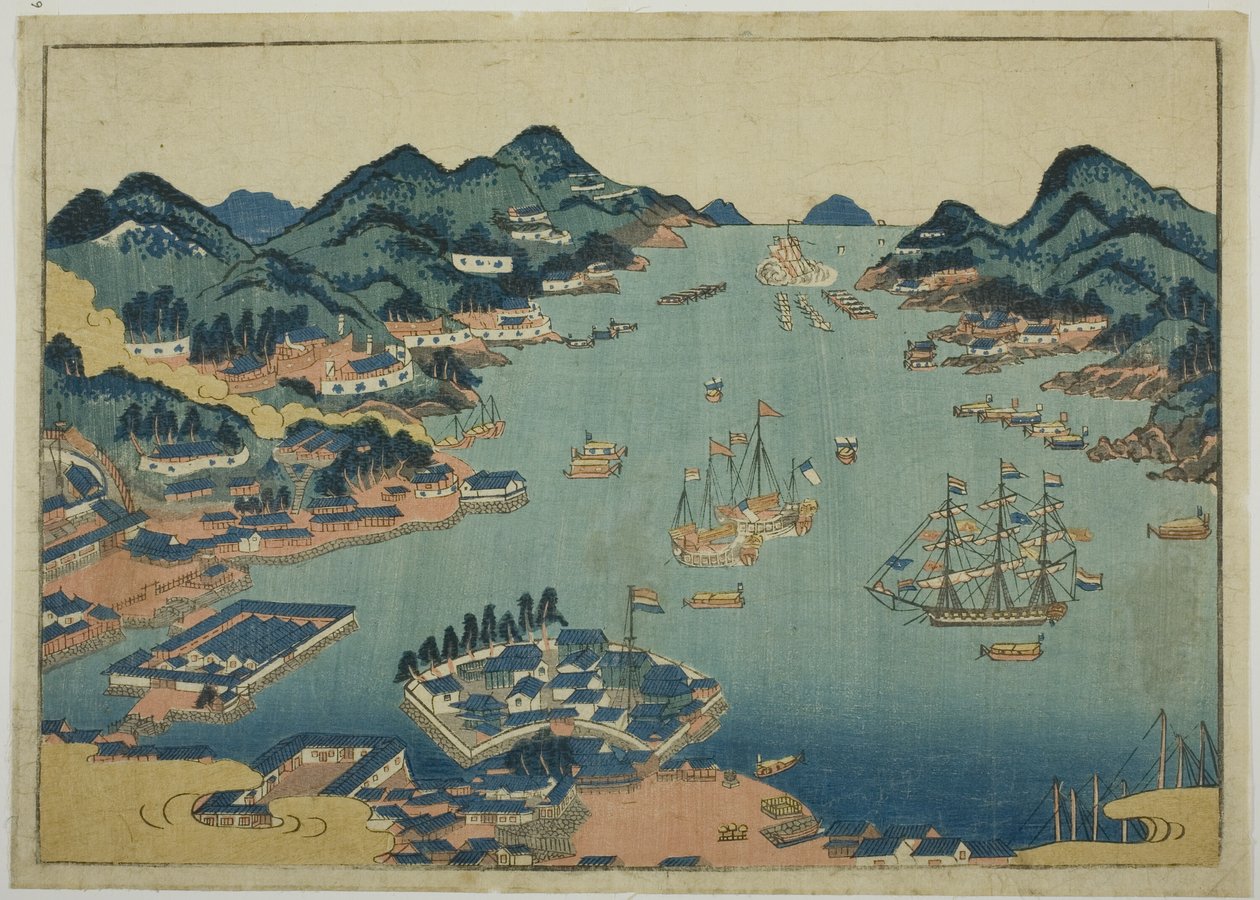 Porto de Nagasaki de Unknown artist
