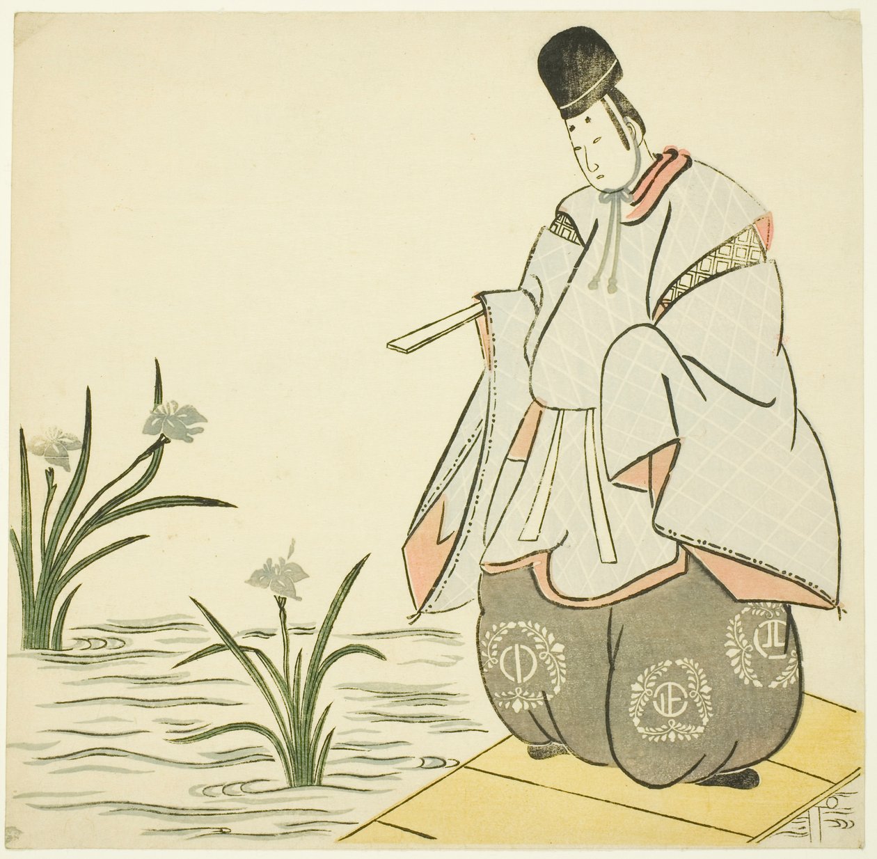 Narihira na ponte Yatsuhashi de Unknown artist