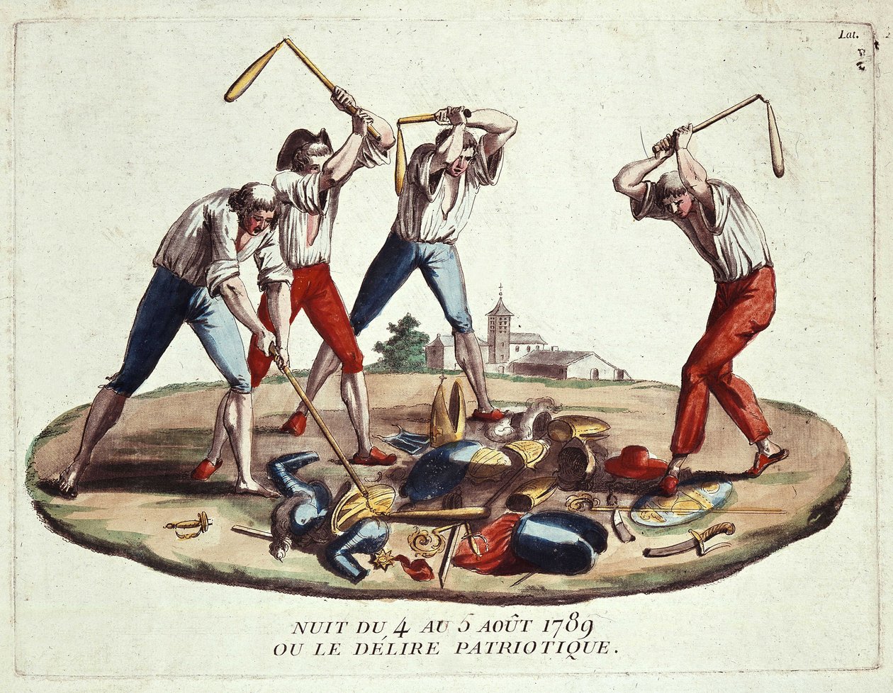 Noite de 4 a 5 de agosto de 1789 ou delírio patriótico, final do século 18 de Unknown artist