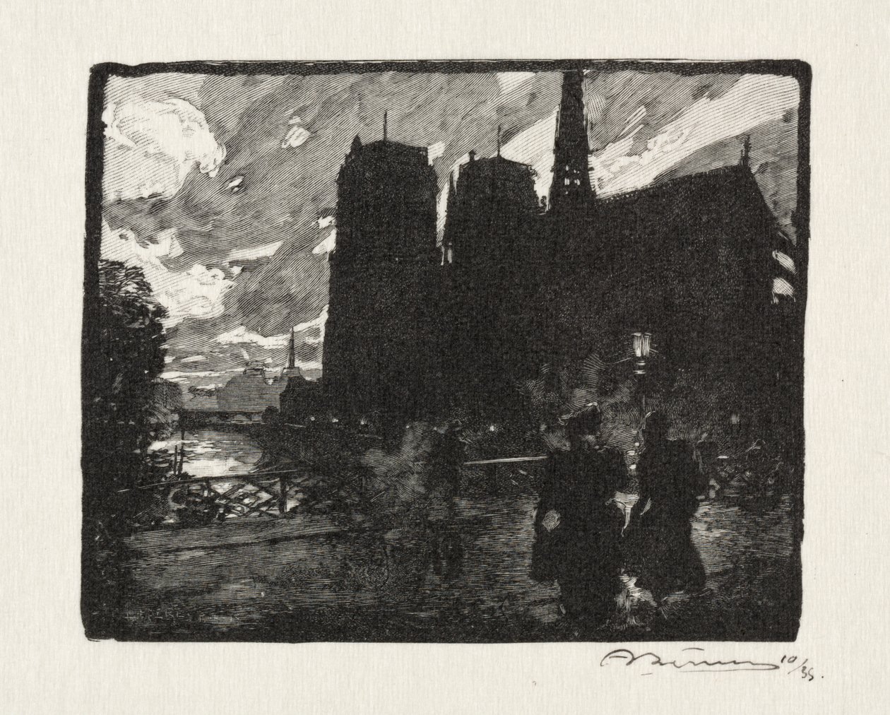 Notre Dame, noite de Unknown artist