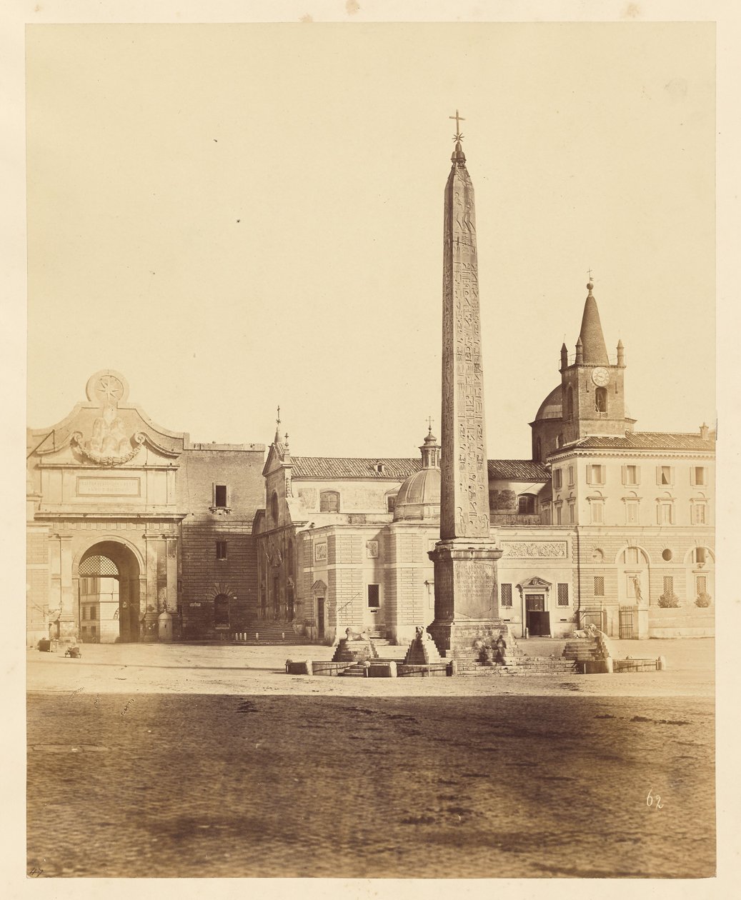[Obelisco na Piazza del Popolo]. de Unknown artist