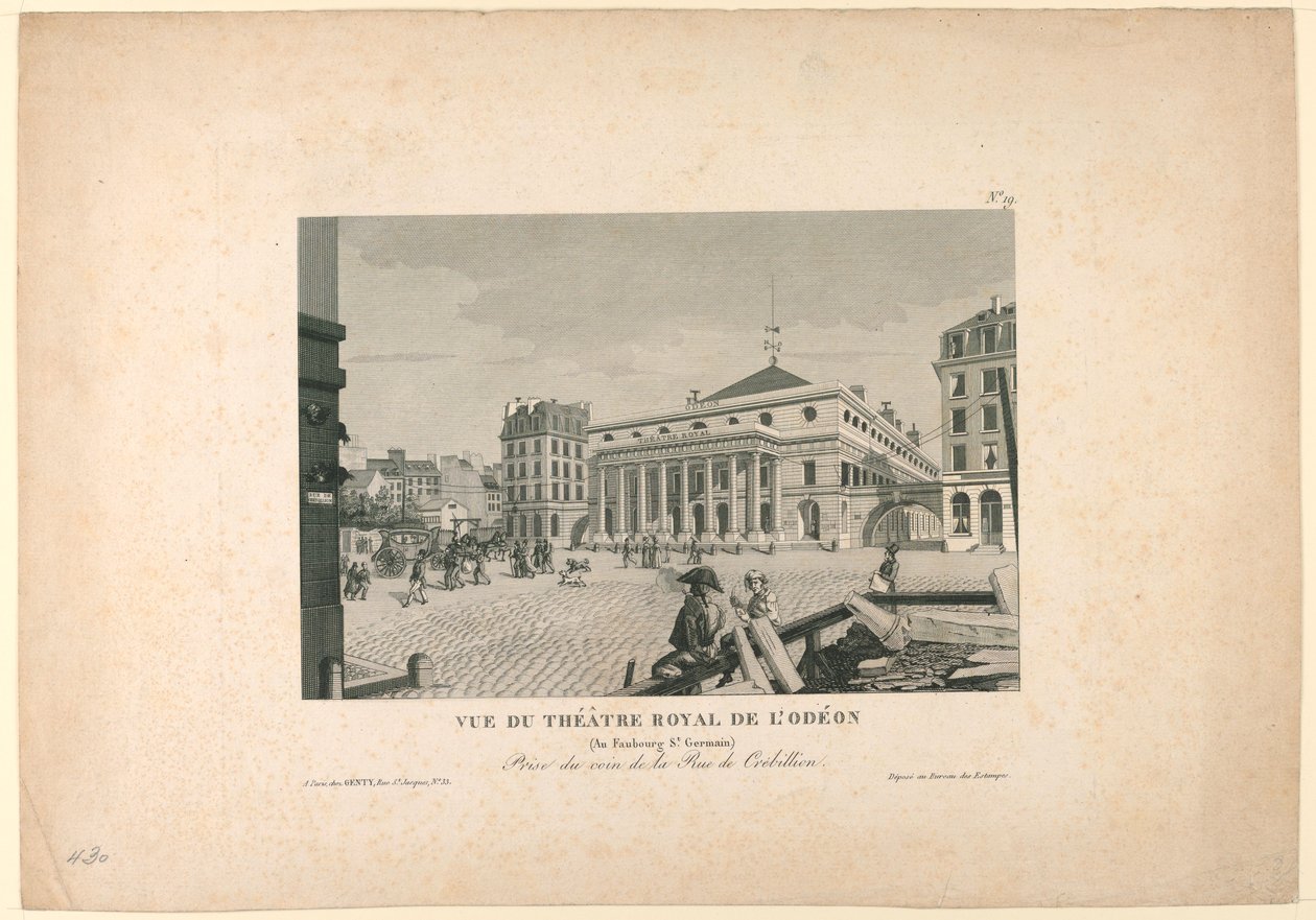 Teatro Odeon, Paris de Unknown artist