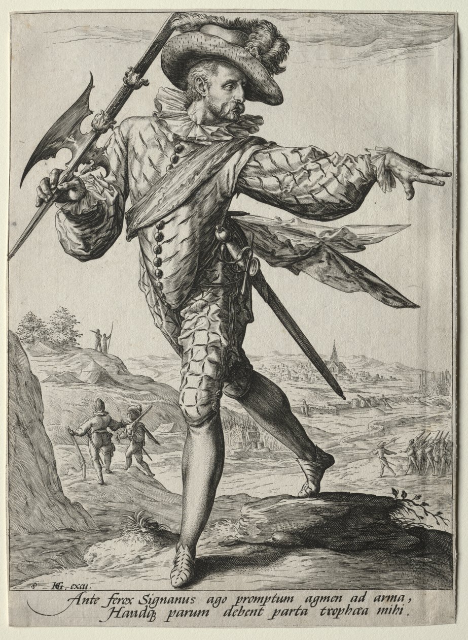 Oficiais e Soldados da Guarda-Costas do Imperador Rudolf II: Sargento de Unknown artist