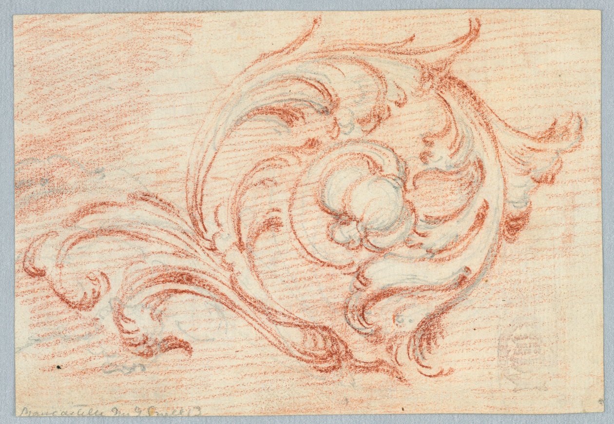 Uma espiral de um Rinceau de Unknown artist