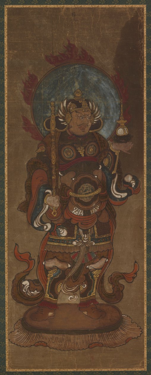 One of the twelve deva: Bishamon-ten (<em>Vaisravana</em>) de Unknown artist
