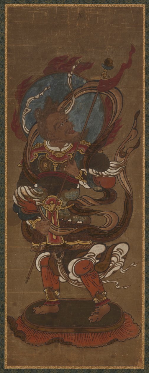 Um dos doze devas: Fu-ten (<em>Vayu</em>) de Unknown artist