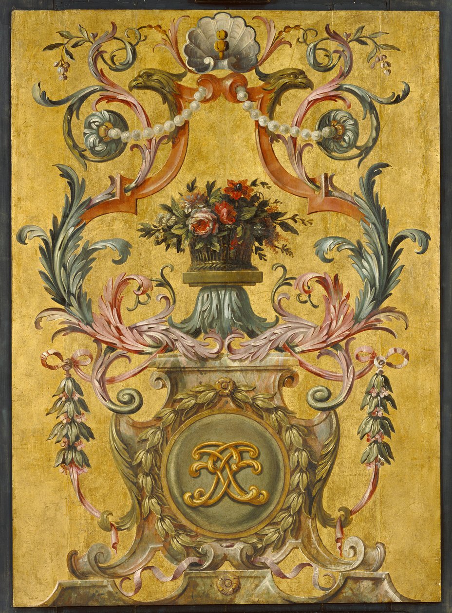 Um painel pintado de Unknown artist