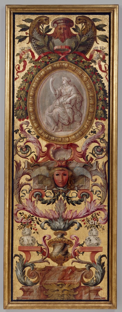 Um painel pintado de Unknown artist