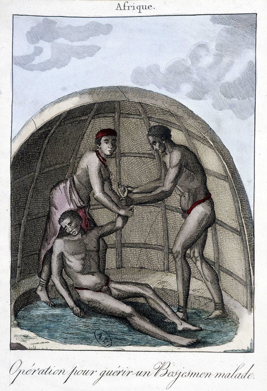 Operação para curar um Bojesmen - gravura de Unknown artist