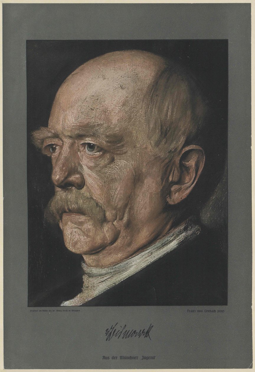 Otto Conde de Bismarck (impressão) de Unknown artist