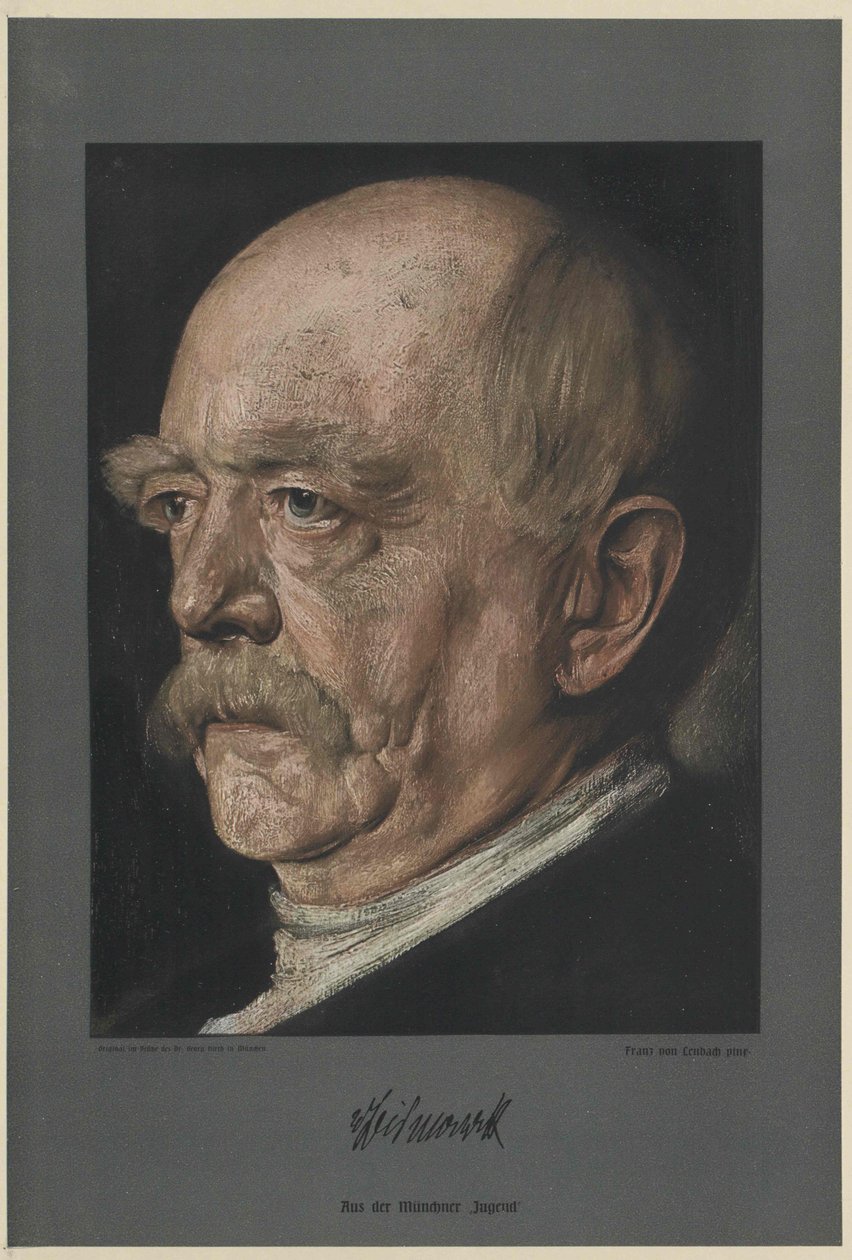 Otto Conde de Bismarck (impressão) de Unknown artist