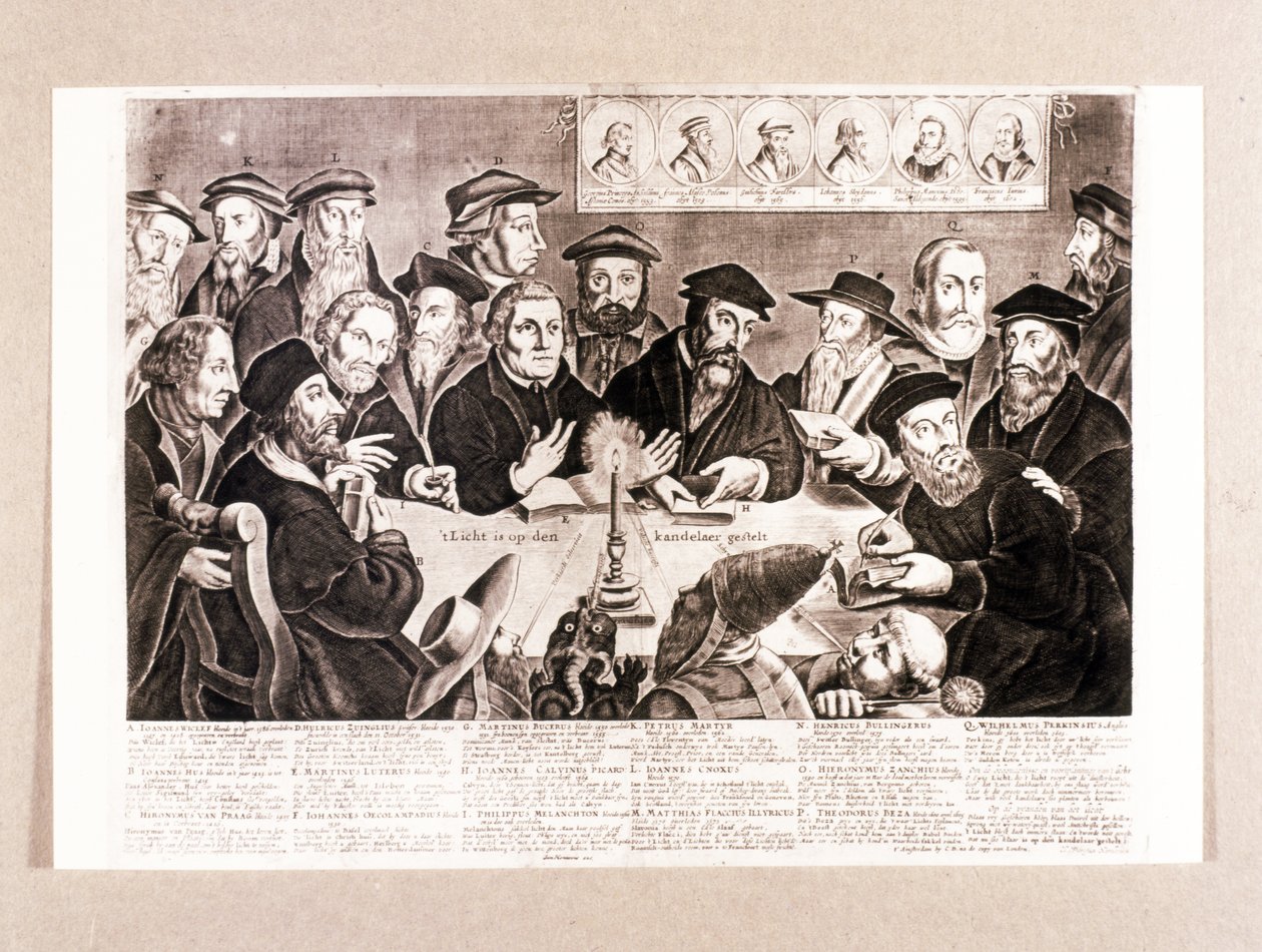 REFORMA PROTESTANTE: Lutero, Melanchton, Calvino, Zwingli, etc de Unknown artist