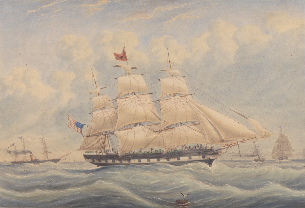 Navio de carga Ivanhoe 1849 de Unknown artist