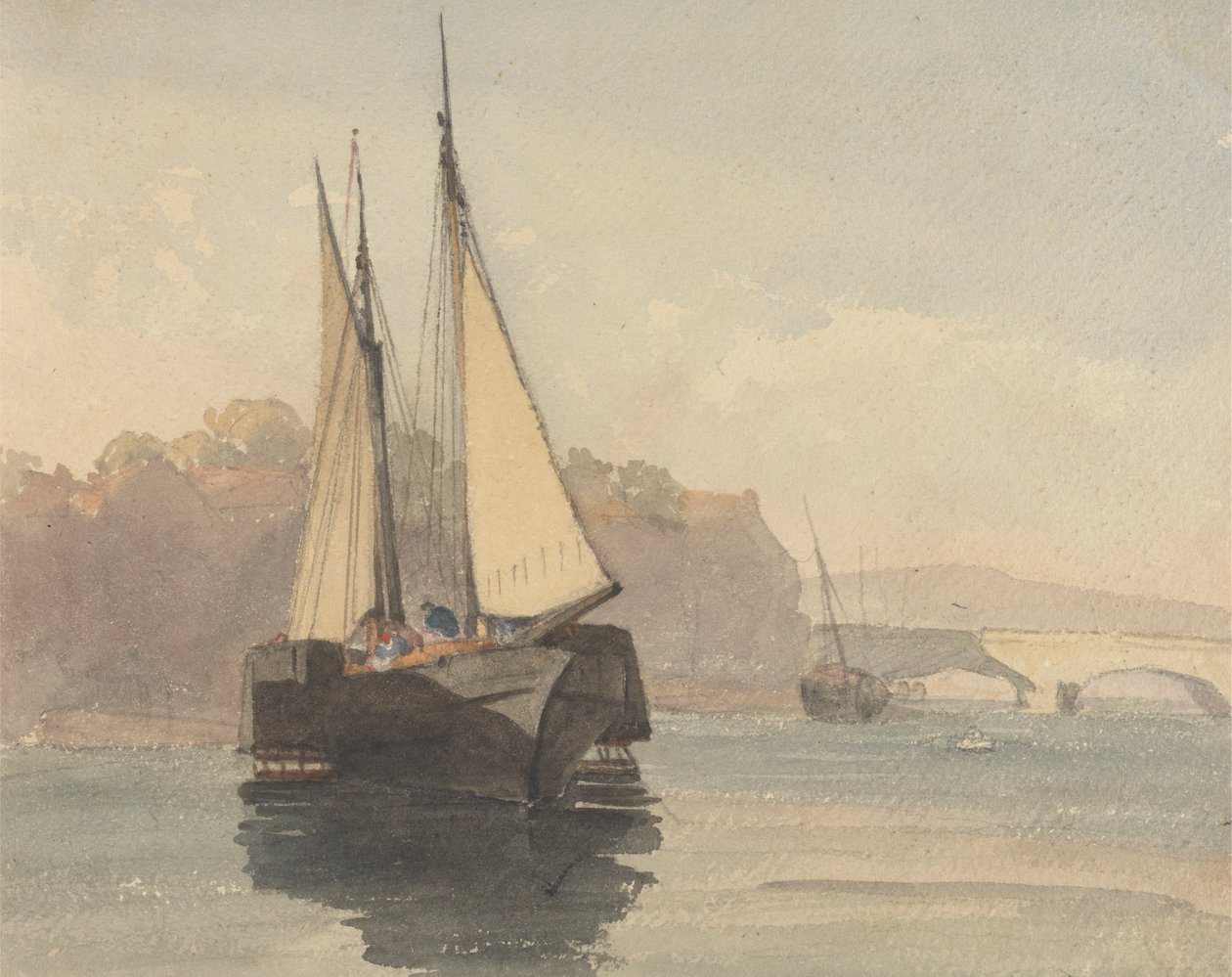 Paddle Steamer perto de Weymouth de Unknown artist