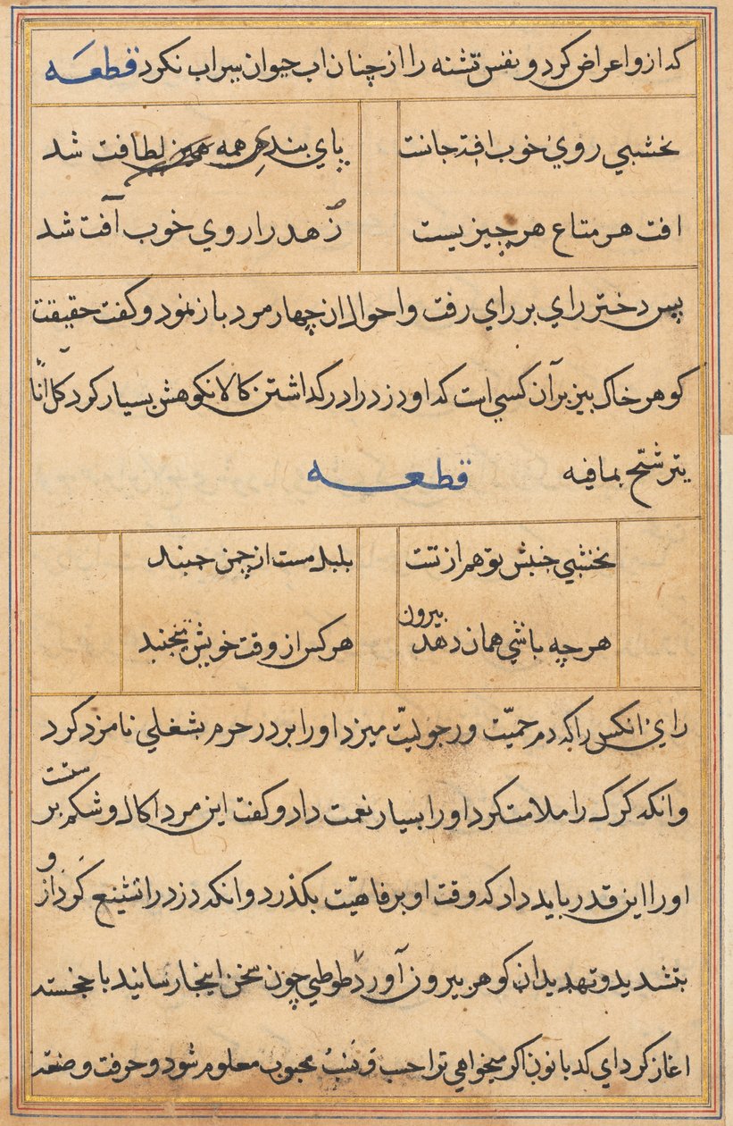 Página de Tales of a Parrot (Tuti-nama): página de texto de Unknown artist