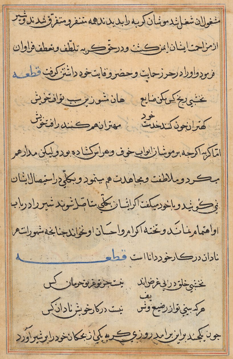 Página de Tales of a Parrot (Tuti-nama): página de texto de Unknown artist