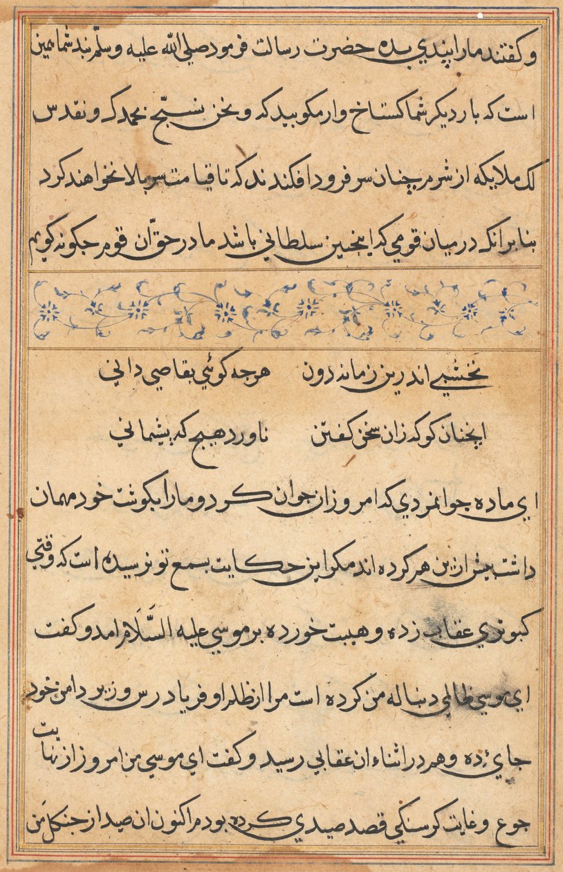 Página de Tales of a Parrot (Tuti-nama): página de texto de Unknown artist