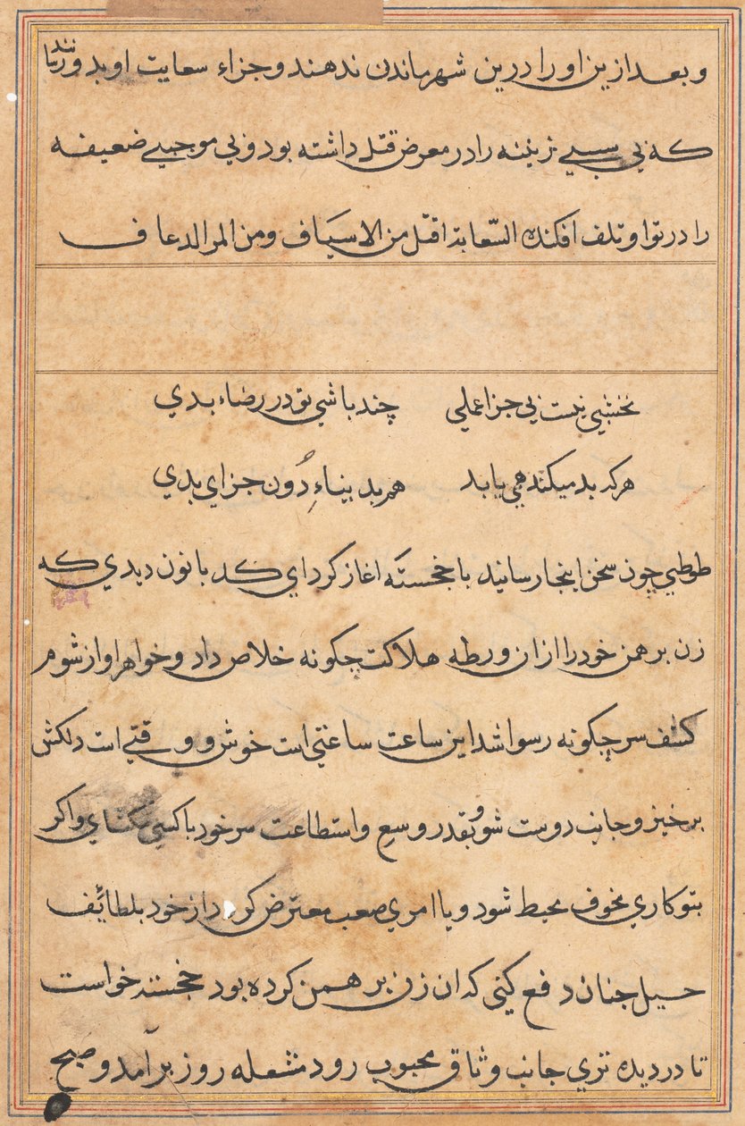 Página de Tales of a Parrot (Tuti-nama): página de texto de Unknown artist