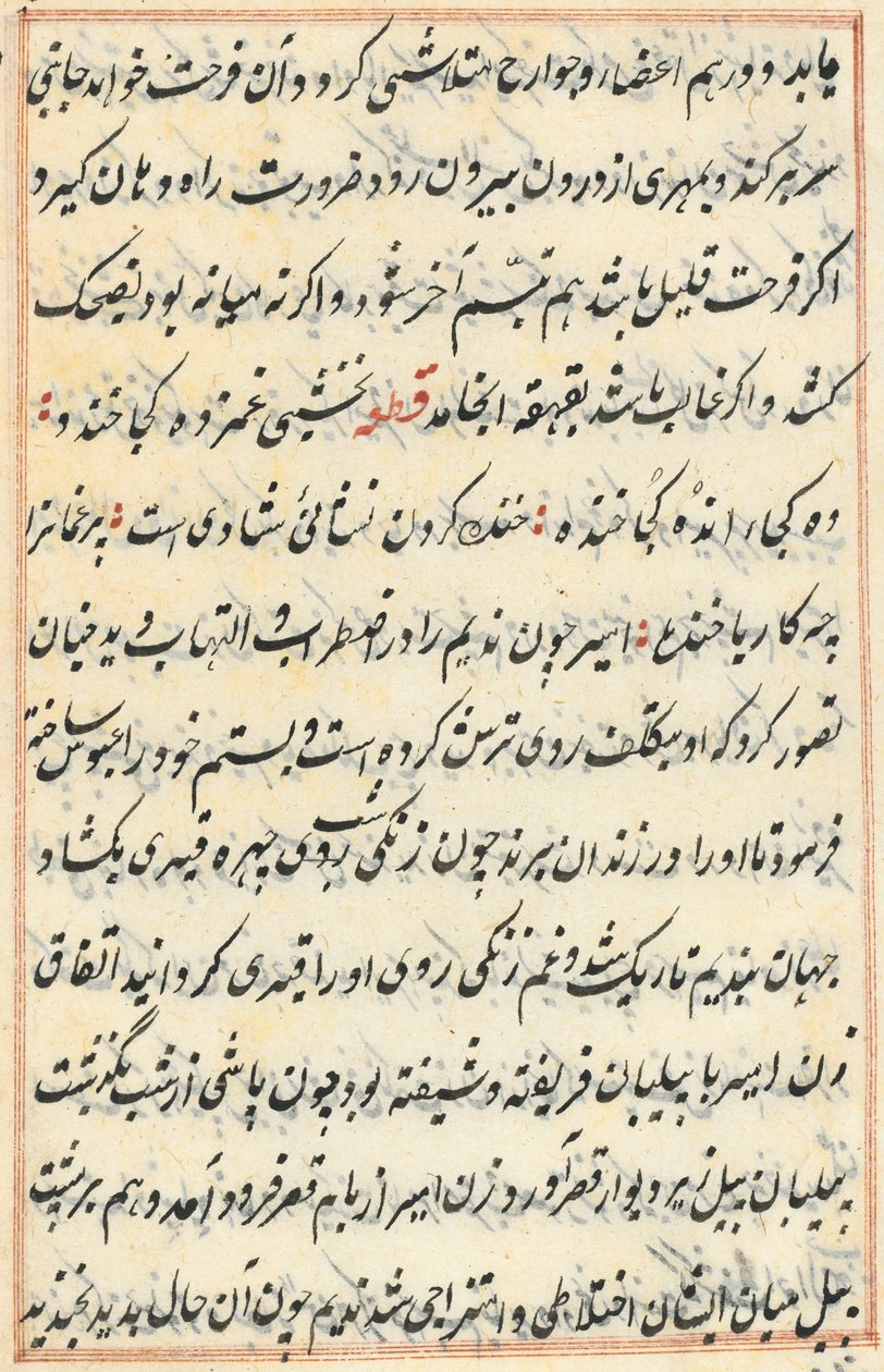 Página de Tales of a Parrot (Tuti-nama): página de texto de Unknown artist
