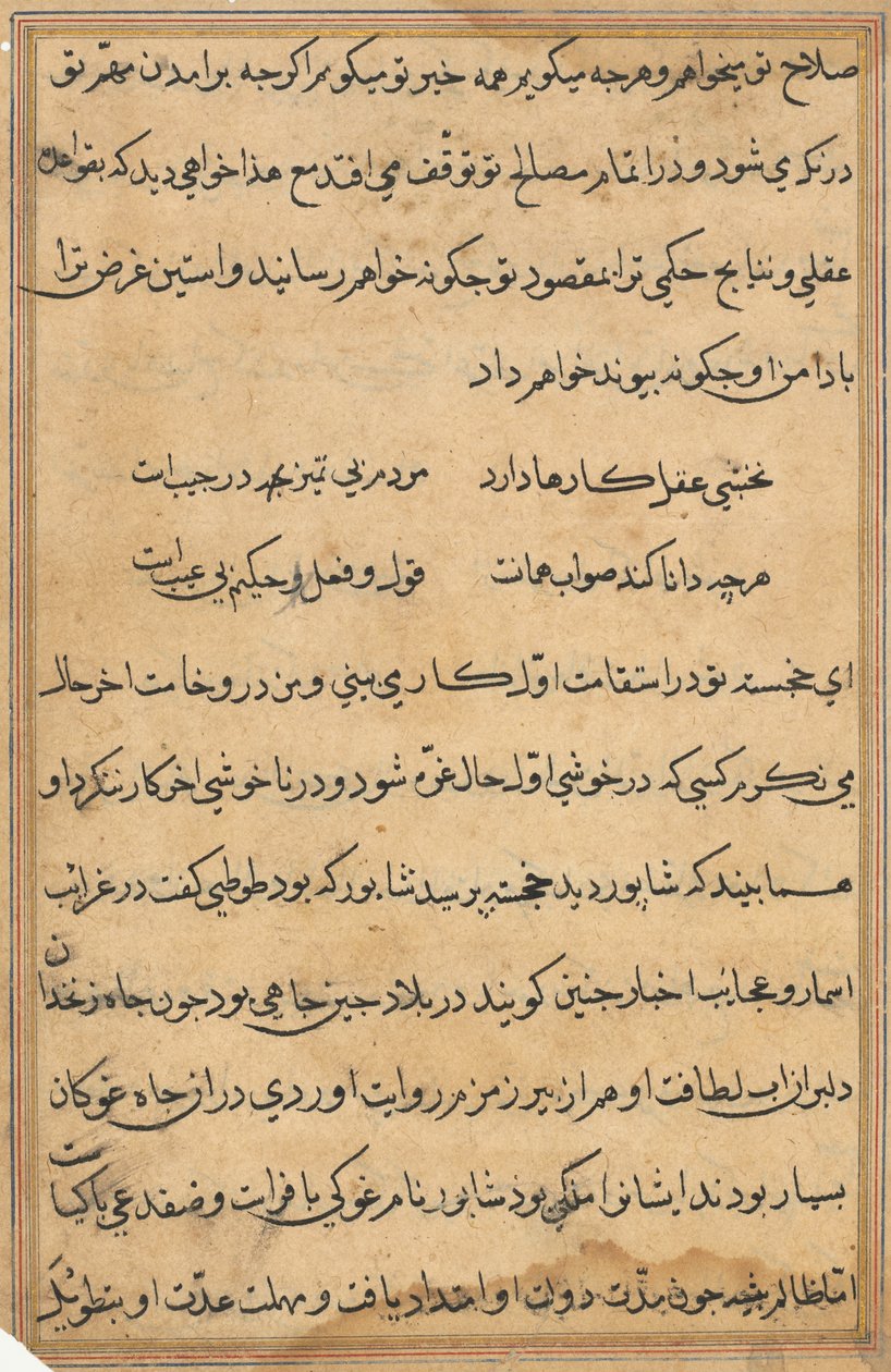 Página de Tales of a Parrot (Tuti-nama): página de texto de Unknown artist