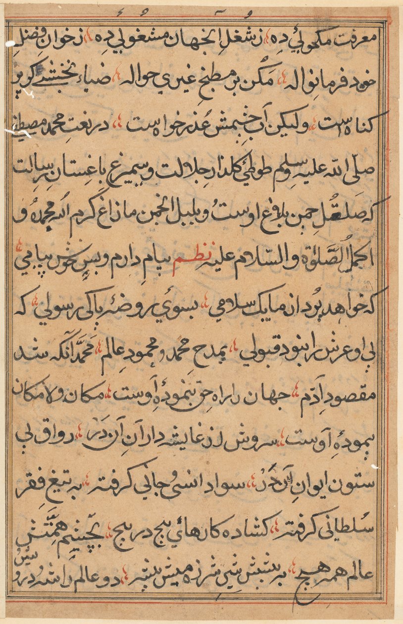 Página de Tales of a Parrot (Tuti-nama): página de texto de Unknown artist