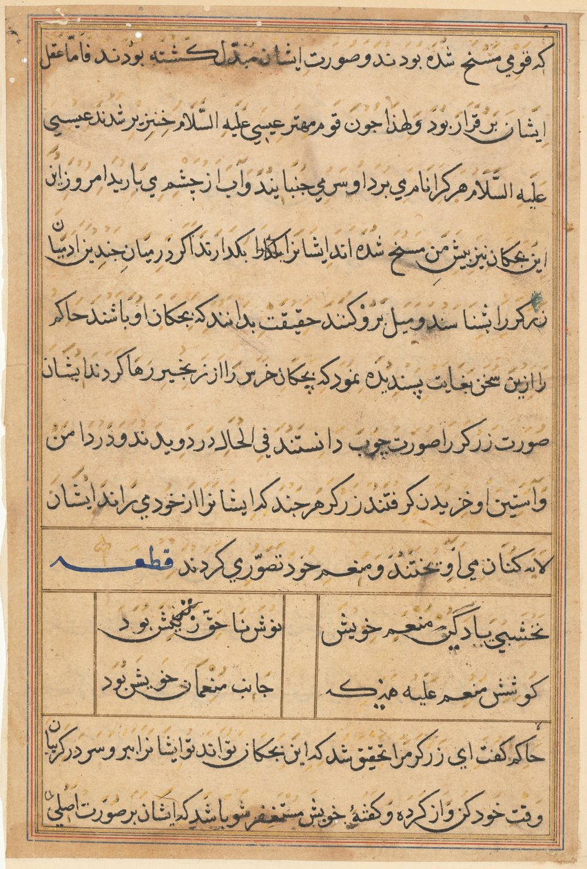 Página de Tales of a Parrot (Tuti-nama): página de texto de Unknown artist
