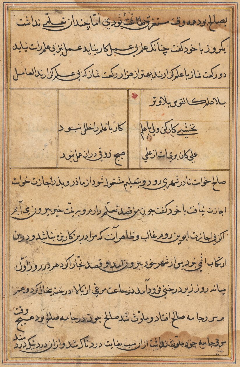 Página de Tales of a Parrot (Tuti-nama): página de texto de Unknown artist