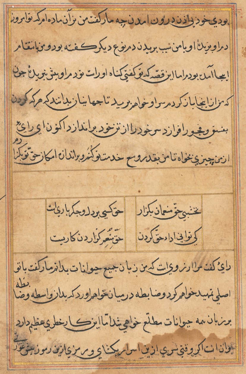 Página de Tales of a Parrot (Tuti-nama): página de texto de Unknown artist