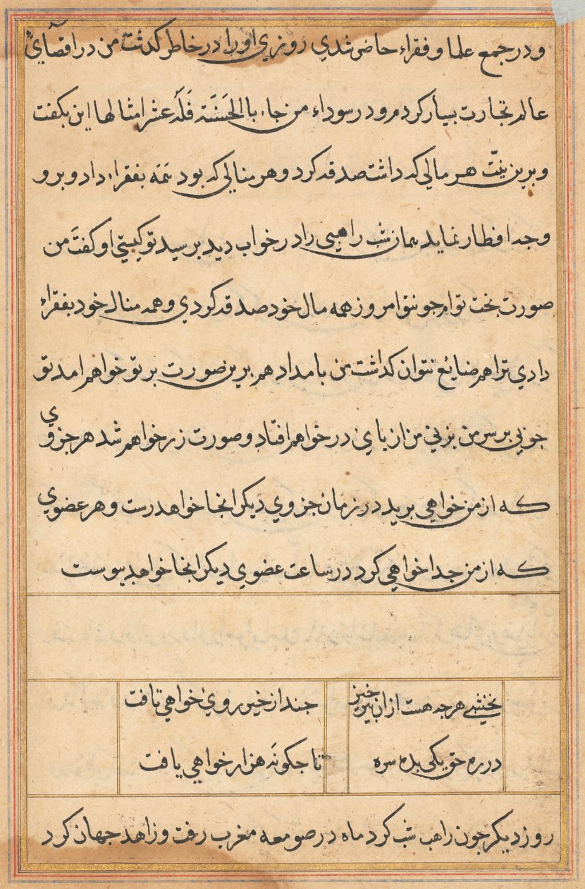 Página de Tales of a Parrot (Tuti-nama): página de texto de Unknown artist
