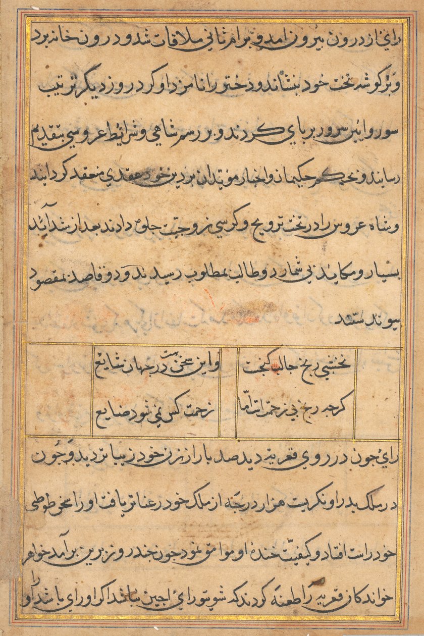 Página de Tales of a Parrot (Tuti-nama): página de texto de Unknown artist