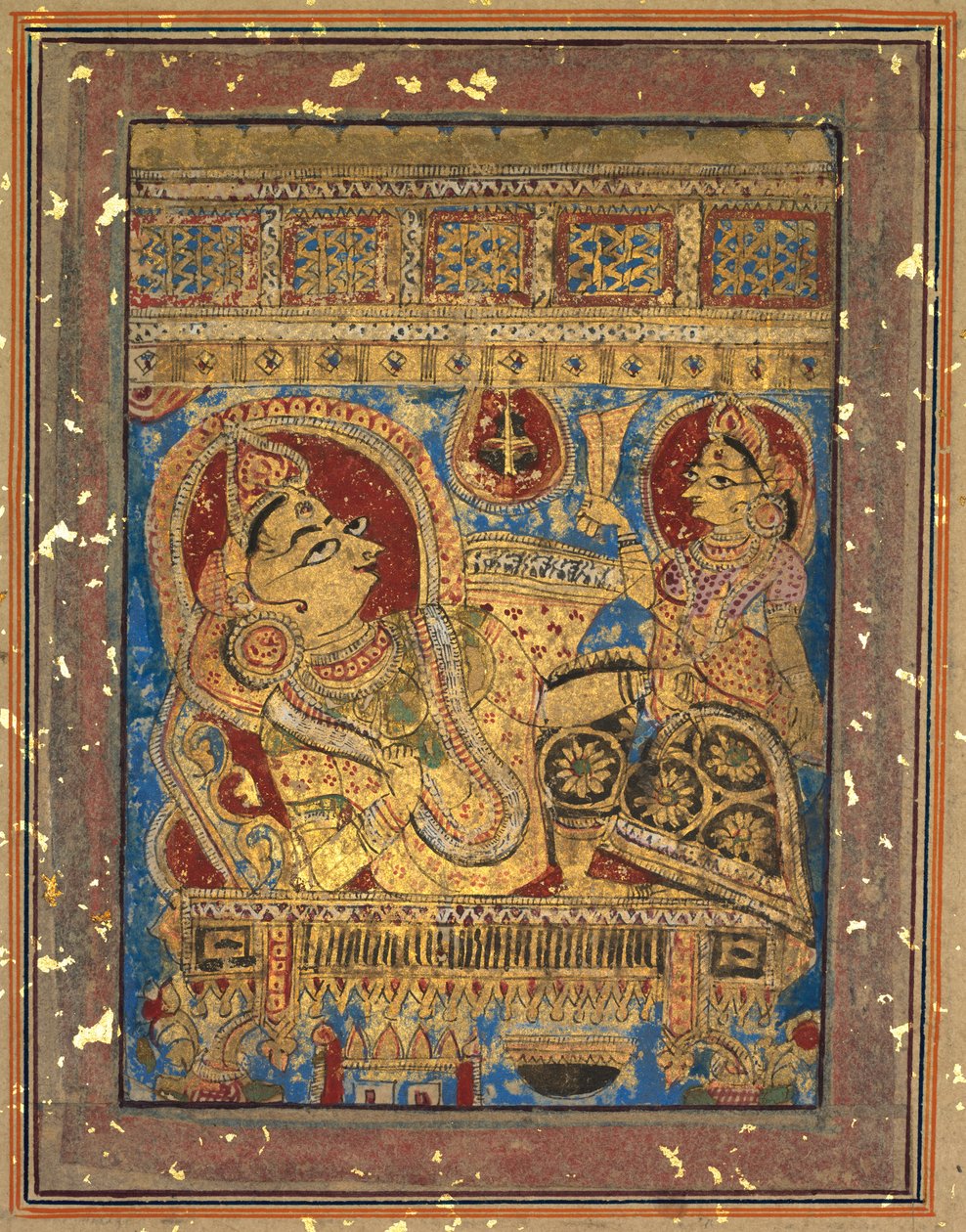 Página de um Kalpa-sutra: O Nascimento de Mahavira de Unknown artist