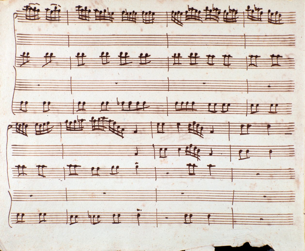 Página da partitura de Gia si sa ch