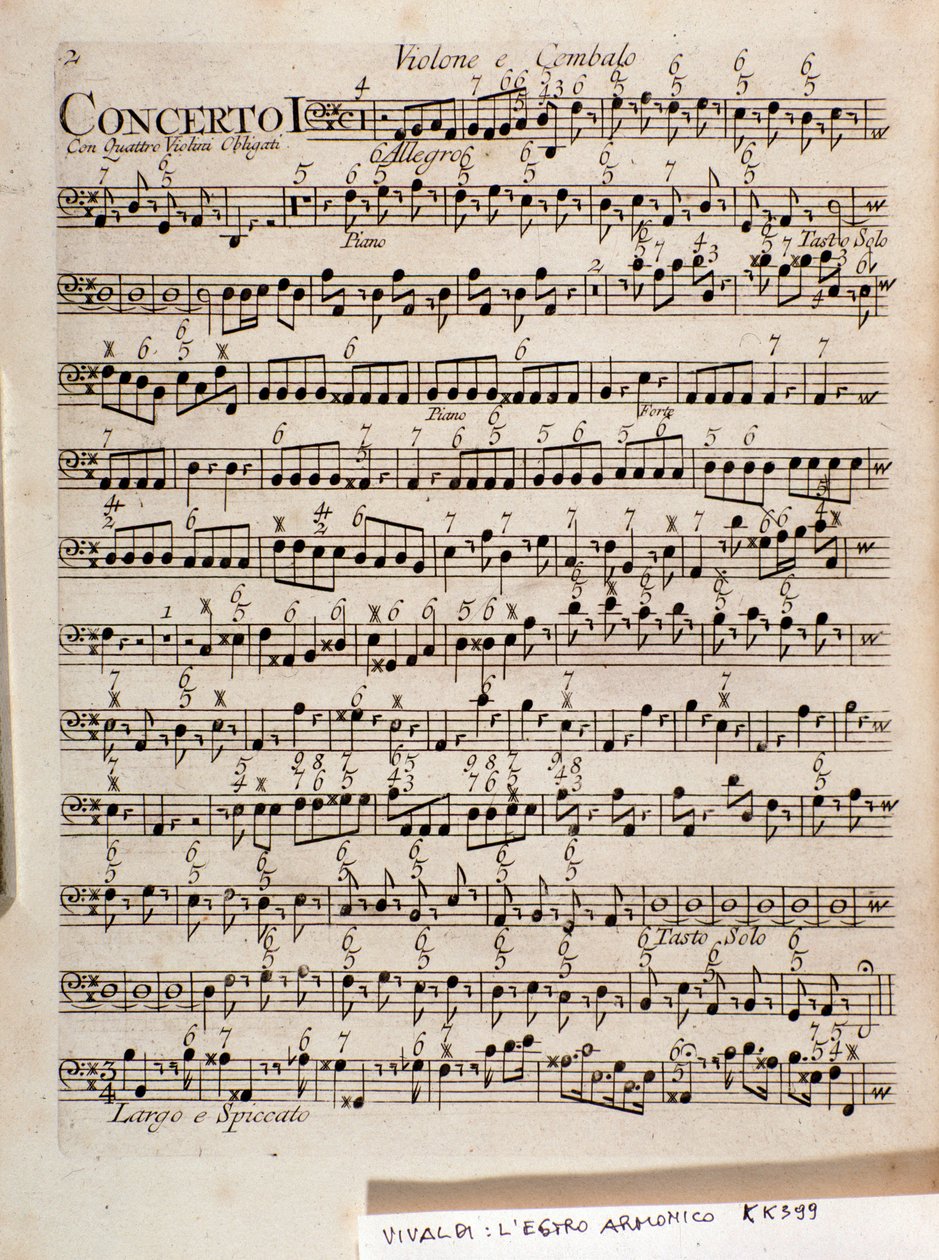 Página da partitura de L