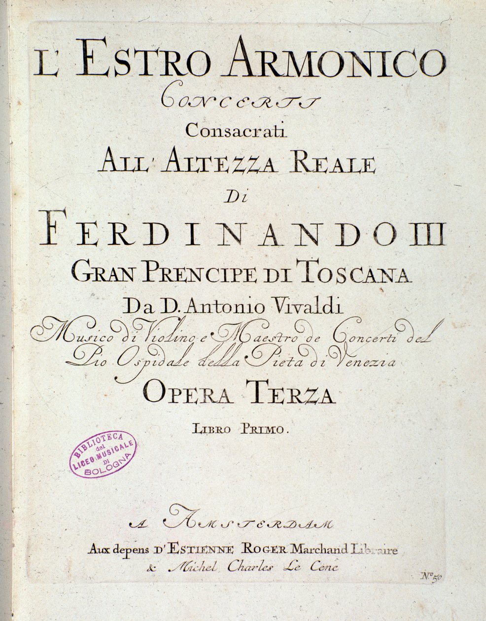 Página da partitura de L