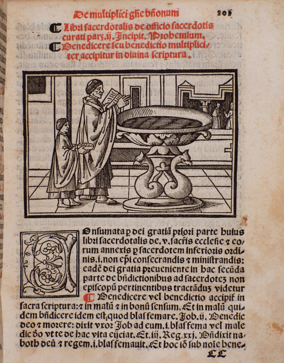 Página do livro litúrgico "Liber Sacerdotalis" de Castellini de Unknown artist