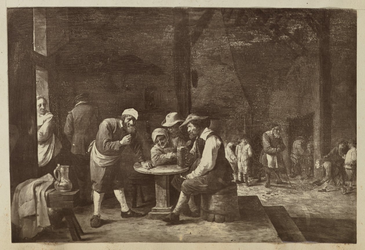 [Pintura de homens reunidos à mesa]. de Unknown artist
