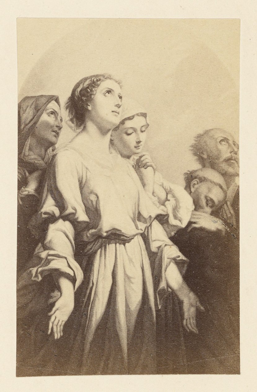 [Pintura de uma mulher com as palmas das mãos viradas para cima]. de Unknown artist