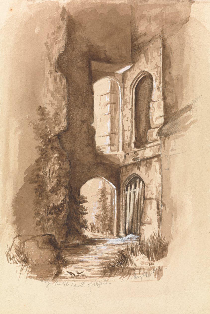 Parte do Castelo de Becket, Otford de Unknown artist