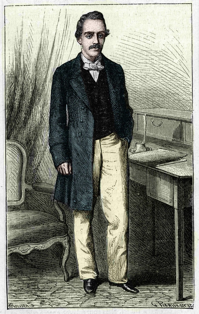 Paul du Chaillu (1837-1903), explorador francês da África Equatorial. de Unknown artist