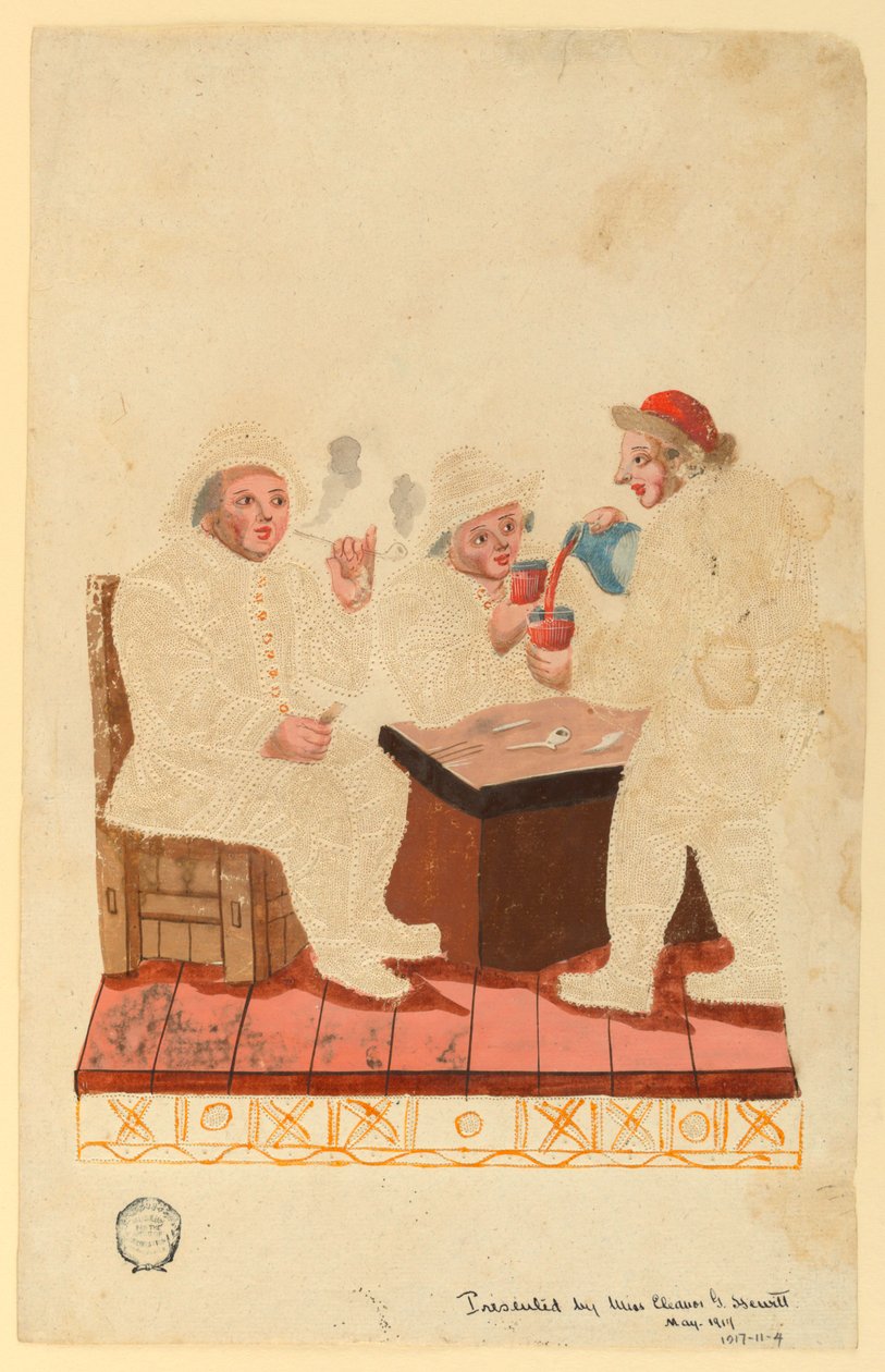 Camponeses em um cabaré de Unknown artist