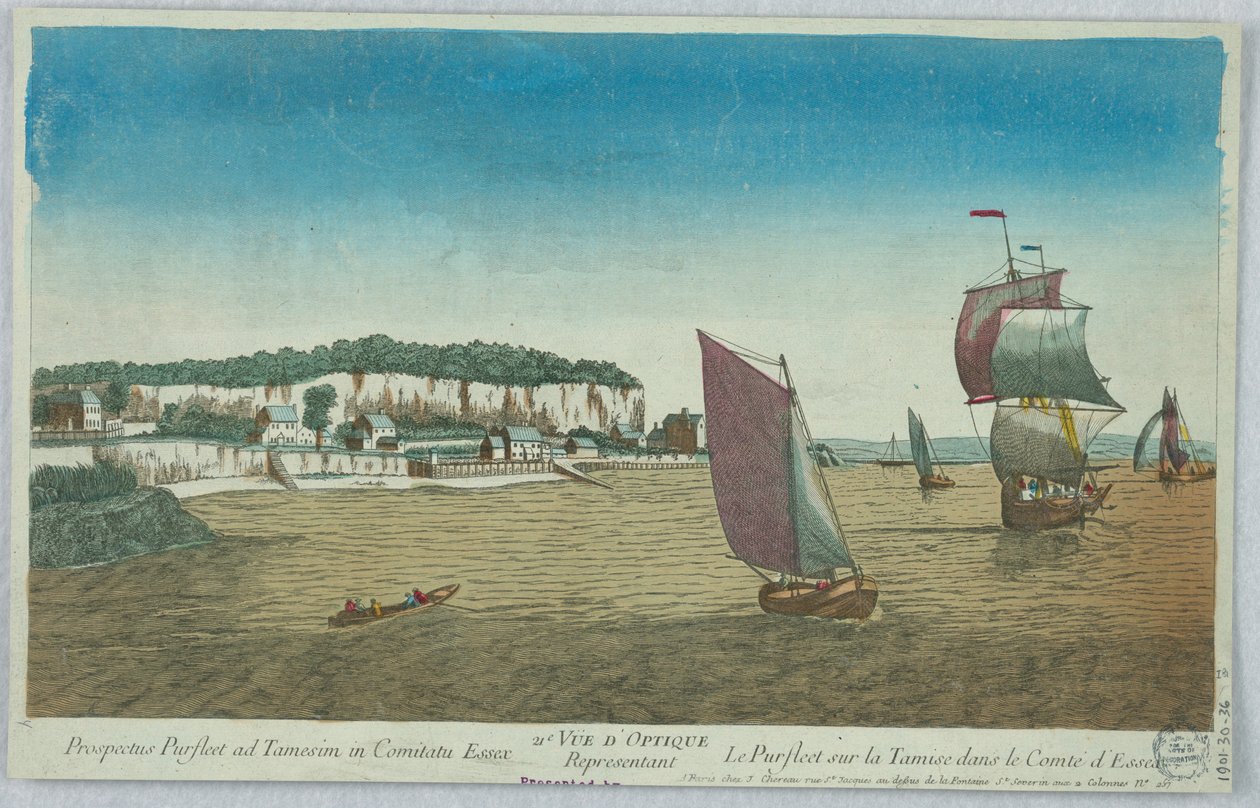 Peepshow, 21st Vue d/Optique Representante Prospecto Purfleet ad Tamesim em Comitatu Essex/The Purfleet no Rio Tâmisa no Condado de Essex de Unknown artist