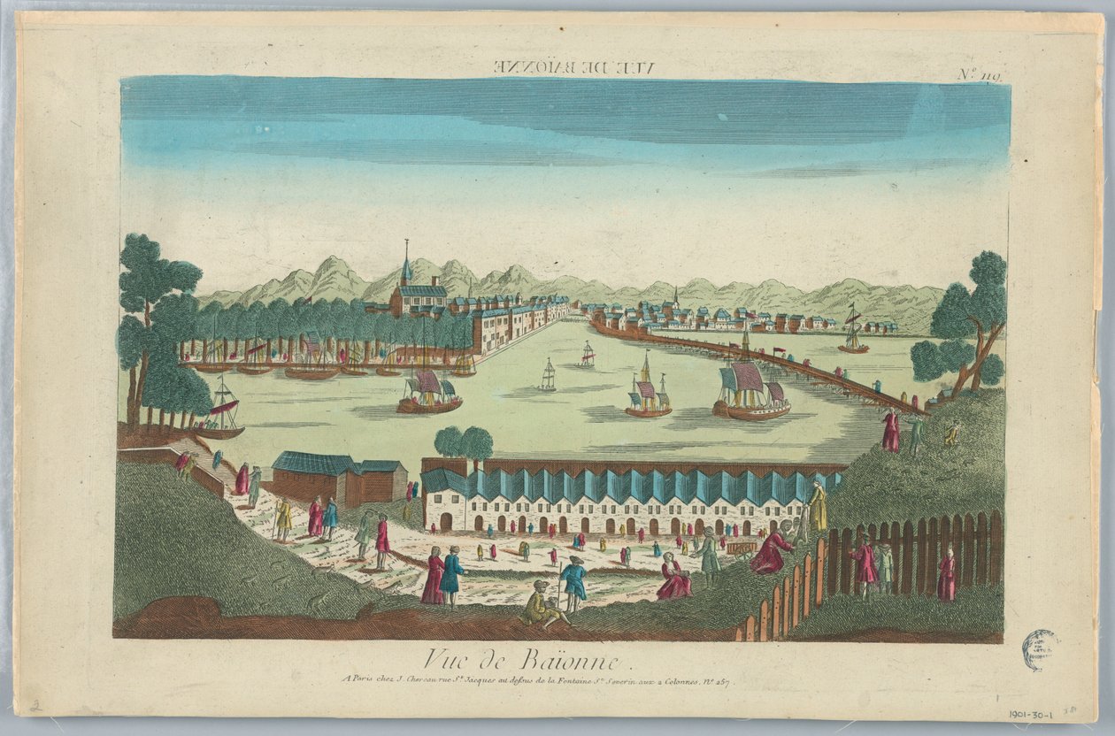 Peep-show, Vista de Baione, No. 119 de Unknown artist