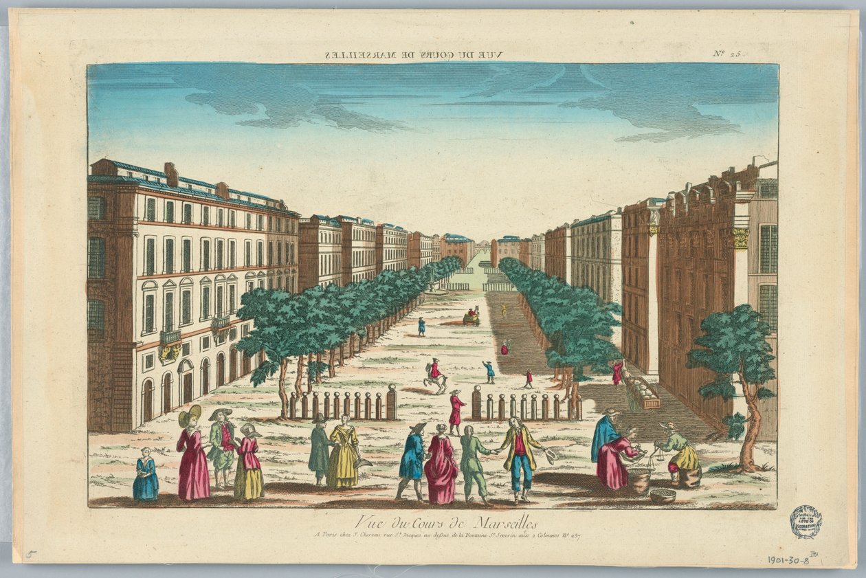 Peep-show, Vista do Cours de Marselha, nº 25 de Unknown artist