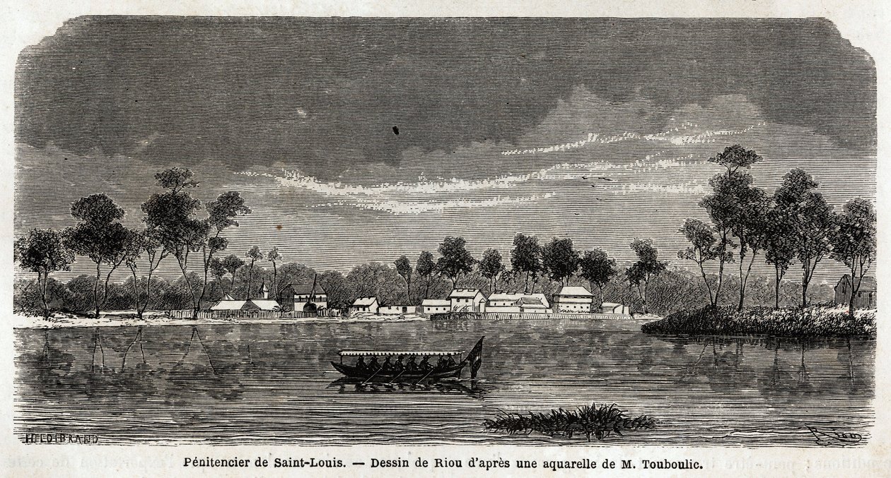 Penitenciador de Saint Louis da Guiana Francesa, organizado exclusivamente para o abate de árvores em nome do governo, estabelecido em 1859 como uma extensão do penitenciador de Saint Laurent que se tornou insuficiente, eles eram completamente independente de Unknown artist