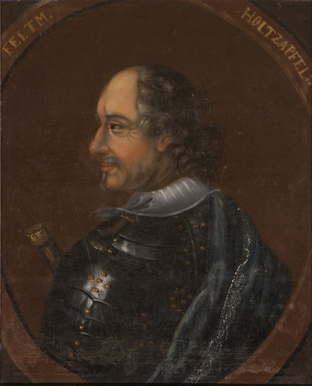 Peter Melander, comte de Holzappel - Retrato do Conde Peter Melander de Holzappel (1589-1648), Anónimo . Óleo sobre tela. Dimensão : 64x54 cm. Nationalmuseum Estocolmo de Unknown artist