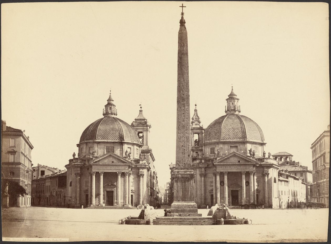 Piazza del Popolo vista da Porta (Roma) de Unknown artist