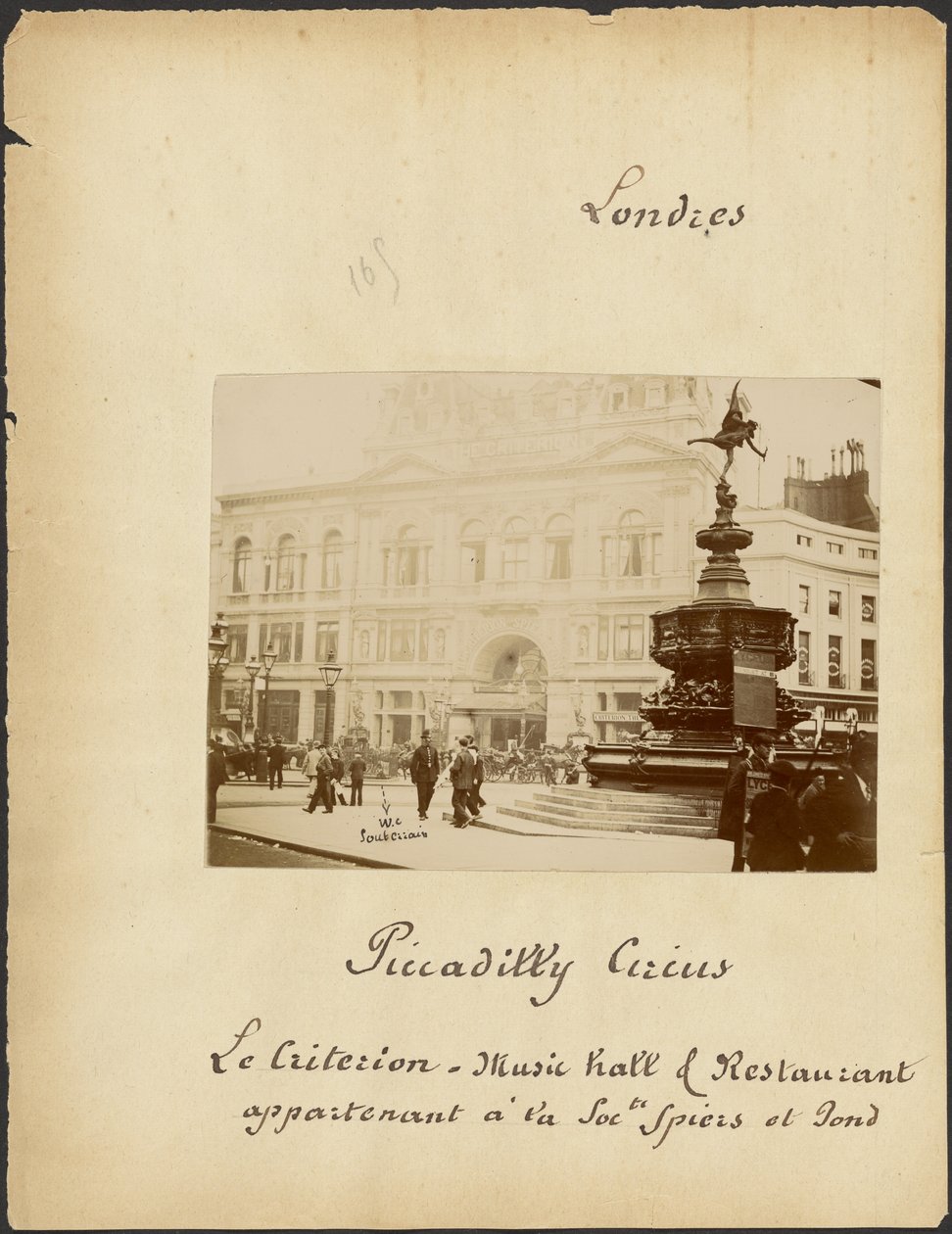 [Piccadilly Circus e Criterion Theatre]. de Unknown artist