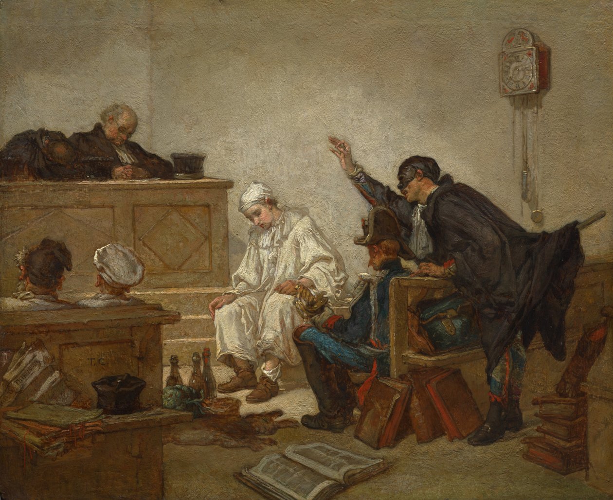 Pierrot no Tribunal Criminal de Unknown artist